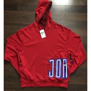 Air Jordan Sport DNA Fleece Pullover Hoodie Red Blue DA7186-687 Men's Size XL